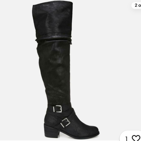 Carlos Santana Over the Knee Suede Slouch Boot - Picture 1 of 7
